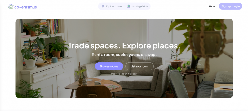 Co-Erasmus landing page